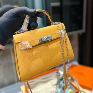 Hermès Amber EPSOM Calfskin Mini Kelly 20cm