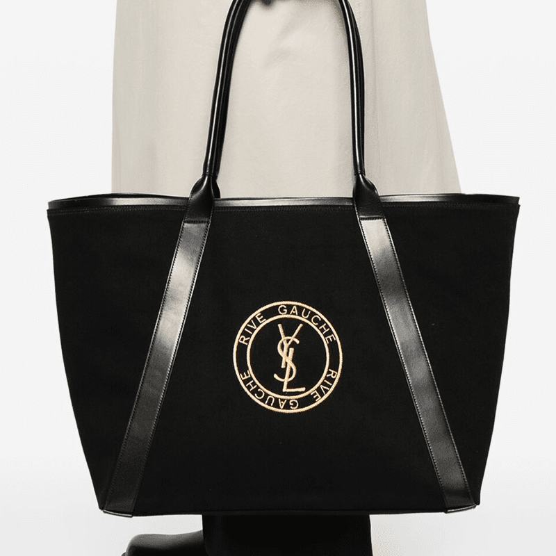 Saint Laurent RIVE GAUCHE tote bag in canvas