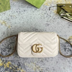 GUCCI Marmont matelasse leather super mini bag