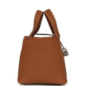 Hermès Picotin Lock 18 Gold Clemence Palladium Hardware