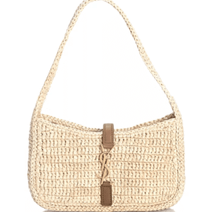 Saint Laurent Le 5 À 7 Mini Hobo in Raffia