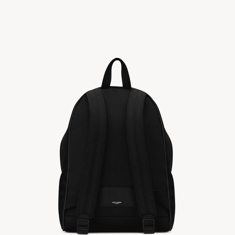Saint Laurent City backpack in ECONYL®, smooth leather and nylon