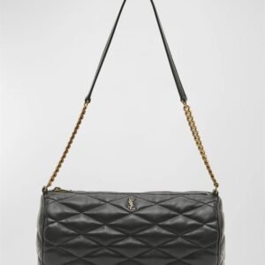 Saint Laurent Sade Medium YSL Tube Shoulder Bag in Quilted Smooth Leather