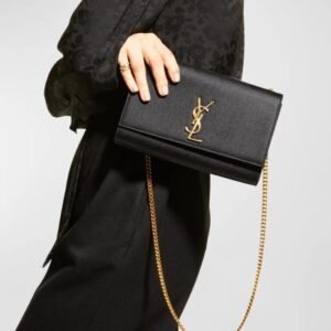 Saint Laurent Kate Medium YSL Crossbody Bag in Grained Leather