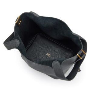 Hermès Black Clemence Picotin Lock 18 Gold Hardware