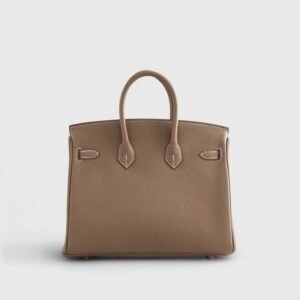 Hermès Birkin 25 Togo Etoupe Palladium Hardware Retourne