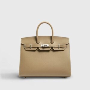 Hermès Birkin 25 Epsom Etoupe Sellier Palladium Hardware