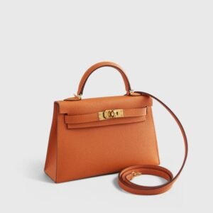 Hermès Kelly Mini Epsom Orange Gold Hardware