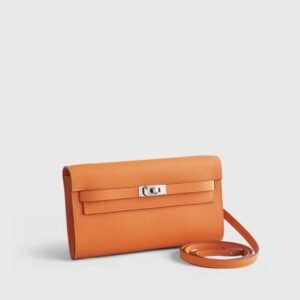 Hermès Kelly To Go Epsom Orange Palladium Hardware