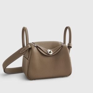 Hermès Lindy 20 Clemence Etoupe Palladium Hardware