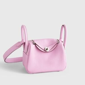 Hermès Lindy 20 Clemence Mauve Sylvester Palladium Hardware