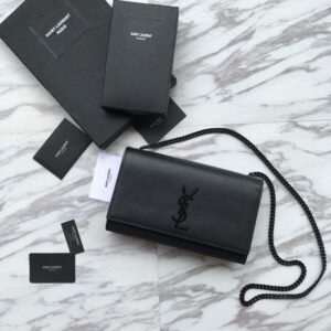 Saint Laurent Kate Medium In Grain De Poudre Embossed Leather