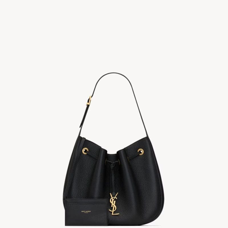 Saint Laurent PARIS VII small hobo in grained leather