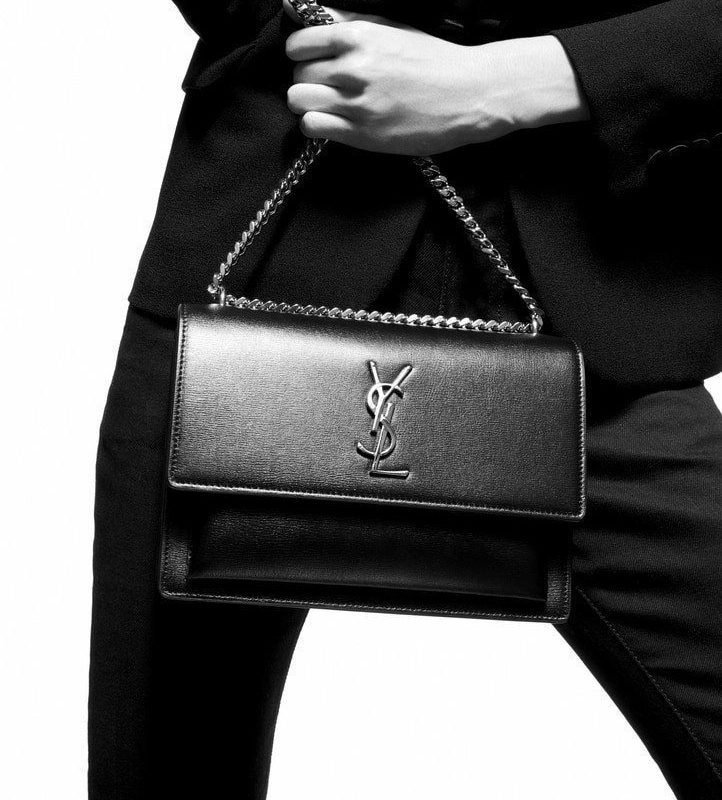 Saint Laurent Sunset Medium In Smooth Leather