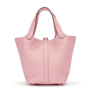Hermès Rose Sakura Clemence Picotin 18 Palladium Hardware