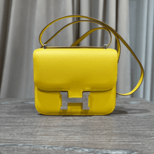 Hermès Cumin Constance 18 Mini Mirror Epsom Palladium Hardware