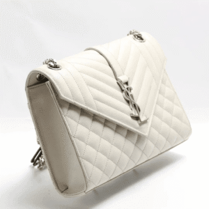 Saint Laurent Envelope Crossbody Eggshell White