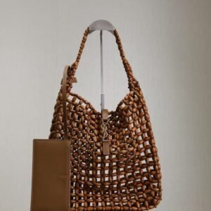 Saint Laurent LE 5 À 7 large in wood beads