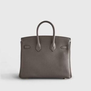 Hermès Birkin 25 Togo Gris Etain Gold Hardware